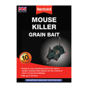 Rentokil - Mouse Killer Grain Bait - 10 Sachet - Pack of 6
