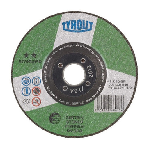 TYROLIT BASIC STONE CUT OFF 115 X 2.5 X 22.23MM - Min Order 4