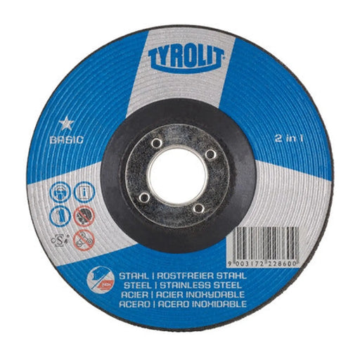 TYROLIT BASIC 2IN1 GRINDING DISC 125 X 6.0 X 22.23MM - Min Order 4