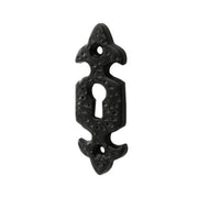 Fleur De Lys Escutcheon, Black 75mm - Pack of 20