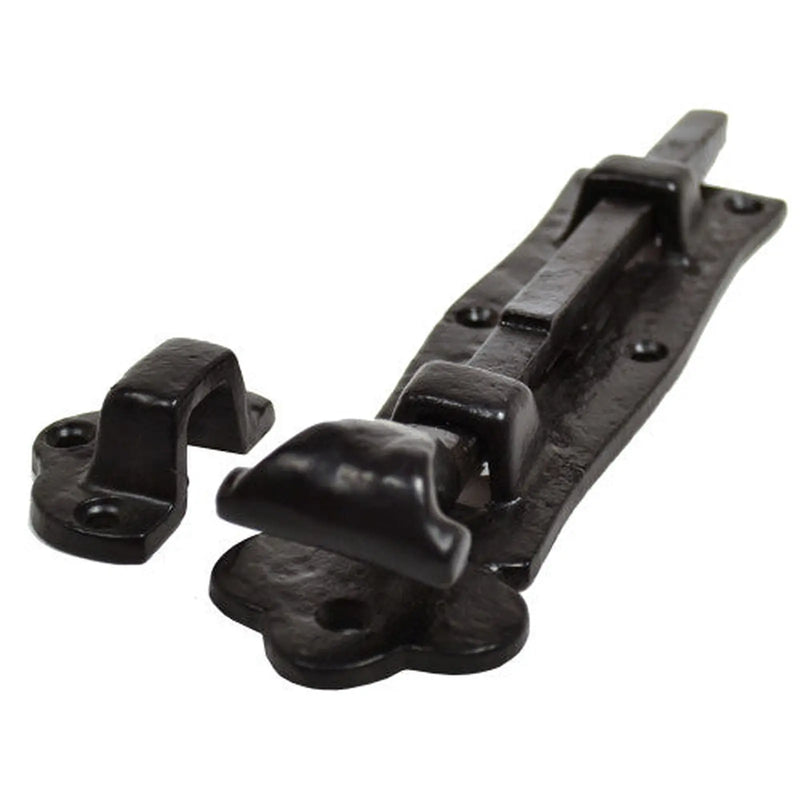 Door Bolts, Black, 200mm - Pack of 6