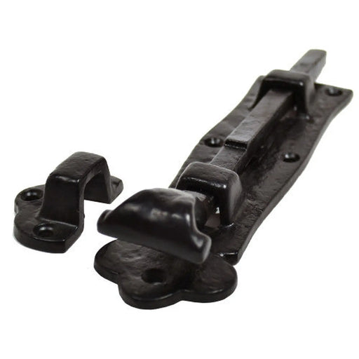 Door Bolts, Black, 200mm - Pack of 6