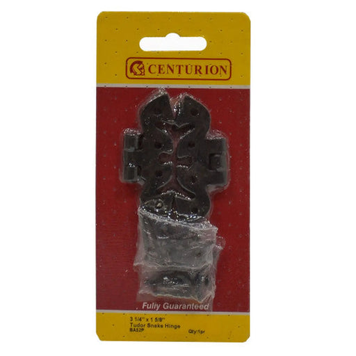 Snake Hinge, Black, 80mm - Min Order 4