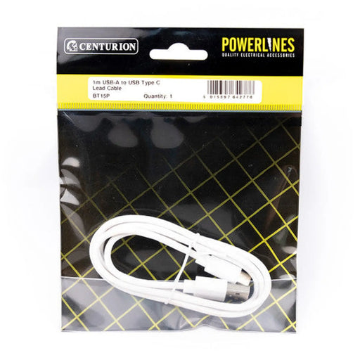 1M USB-A to USB-C Cable - Pack of 3