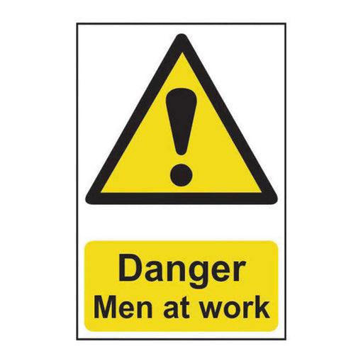 Danger men at work - SAV (200 x 300mm) - Min Order 2