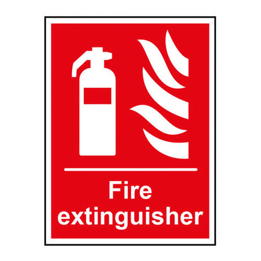Fire extinguisher - Self Adhesive PP (150 x 200mm) - Min Order 2