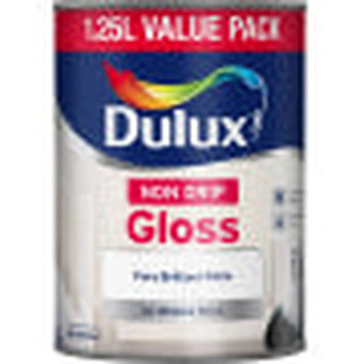 Dulux Non Drip Gloss 1.25L Pure Brilliant White