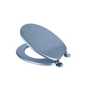 Croydex Flexi-Fix Toilet Seat Quartz Silver