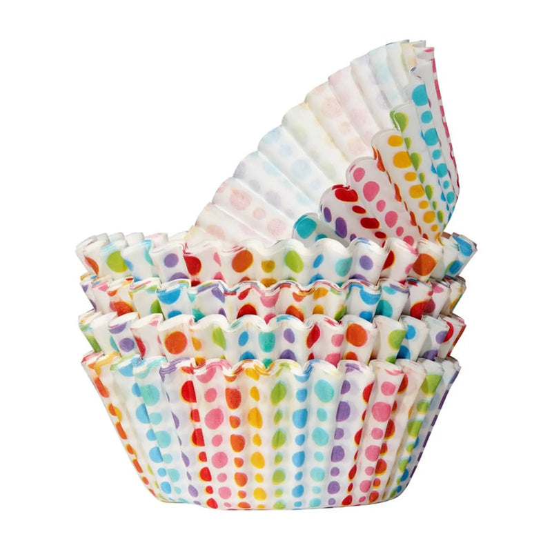 Tala Rainbow Dotty Mini Cupcake Cases Pack 100