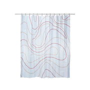 Croydex Shower Curtain 1800mm Pink Swirl