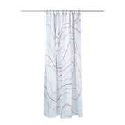 Croydex Shower Curtain 1800mm Pink Swirl