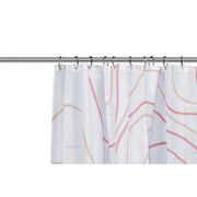 Croydex Shower Curtain 1800mm Pink Swirl