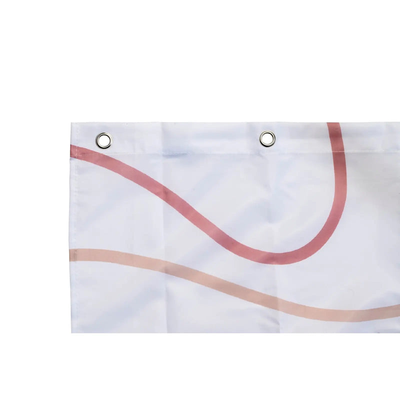Croydex Shower Curtain 1800mm Pink Swirl