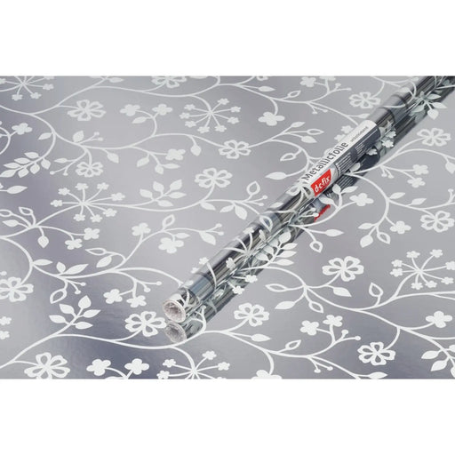 d-c-fix® Self Adhesive Film - Metallic Flower Tendril 45cm x 1.5m
