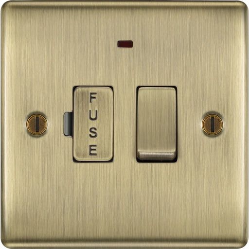 BG Antique Brass Switched Fused Connection Unit 13amp