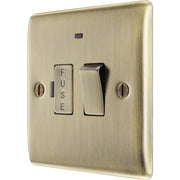 BG Antique Brass Switched Fused Connection Unit 13amp