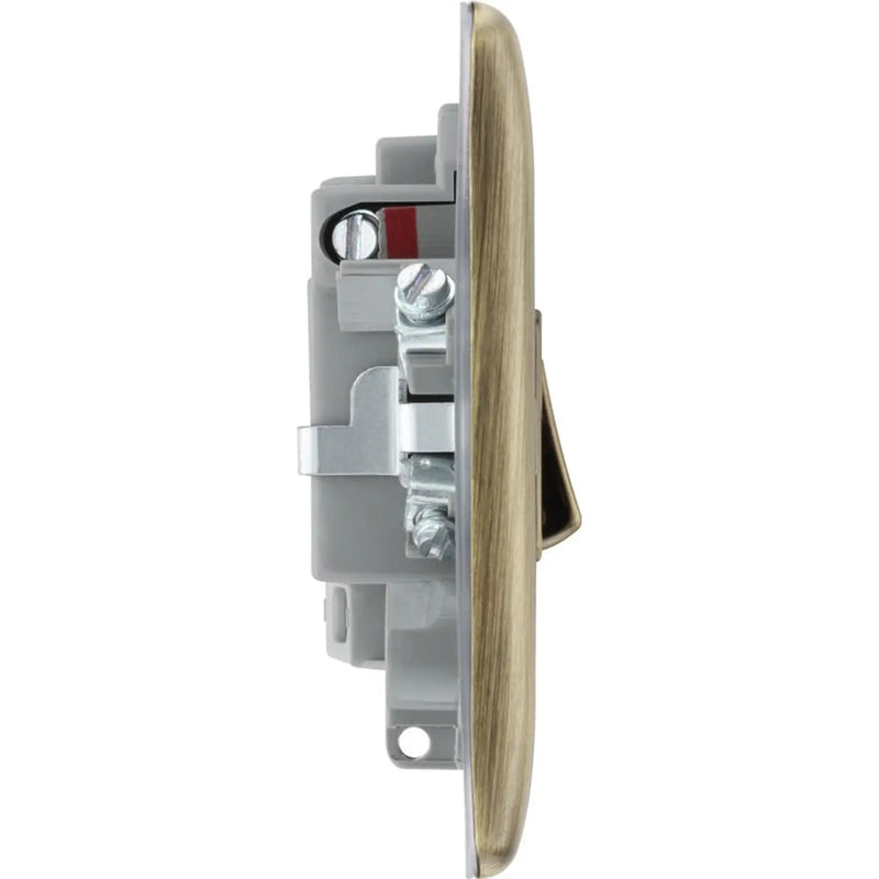 BG Antique Brass Switched Fused Connection Unit 13amp