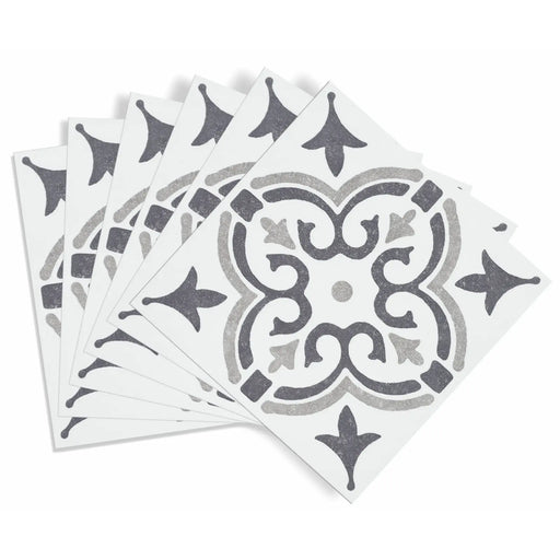 d-c-fix® Self Adhesive Wall Tile Jamila Grey 15cm x 15cm / Pack Of 6