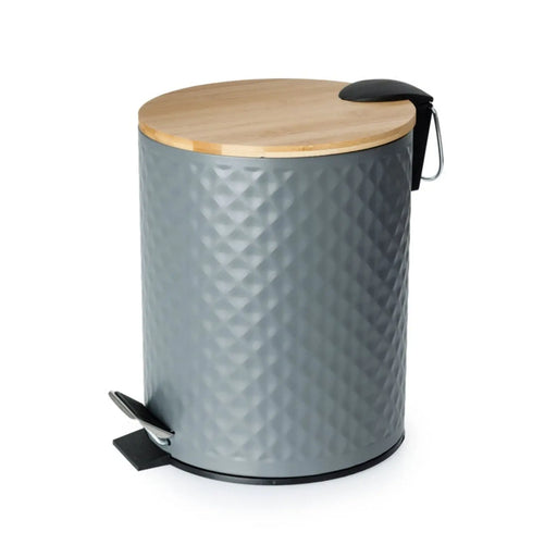 Blue Canyon Pedal Bin With Bamboo Lid 5L Soft Close