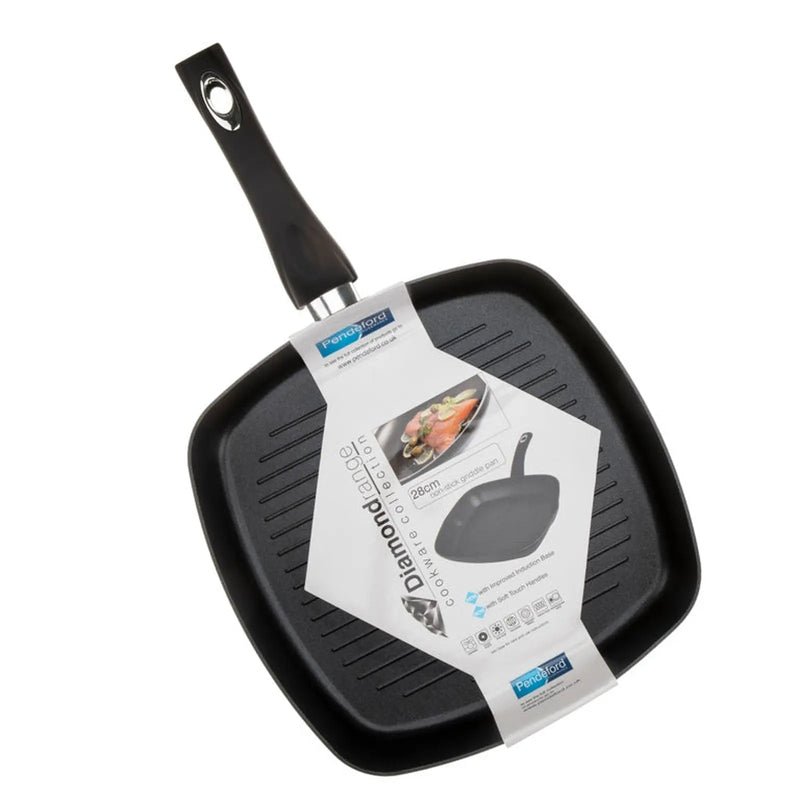 Diamond Non Stick Griddle Pan 28cm