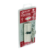 Smiths Locks Snap Safe Thumbturn Cylinder Nickel 40 x 40mm