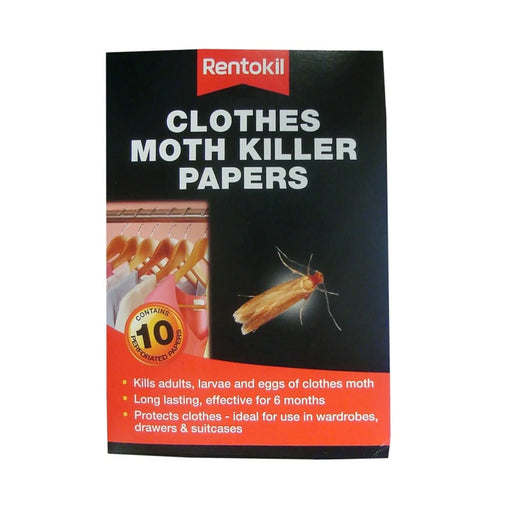 Rentokil Clothes Moth Killer Papers Pack 10