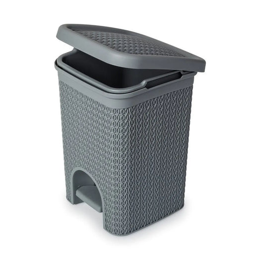 Blue Canyon Lace Design Pedal Bin 5L Grey