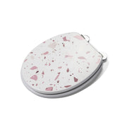Croydex Toilet Seat Terrazzo Flexi Fix Pink