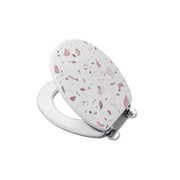 Croydex Toilet Seat Terrazzo Flexi Fix Pink