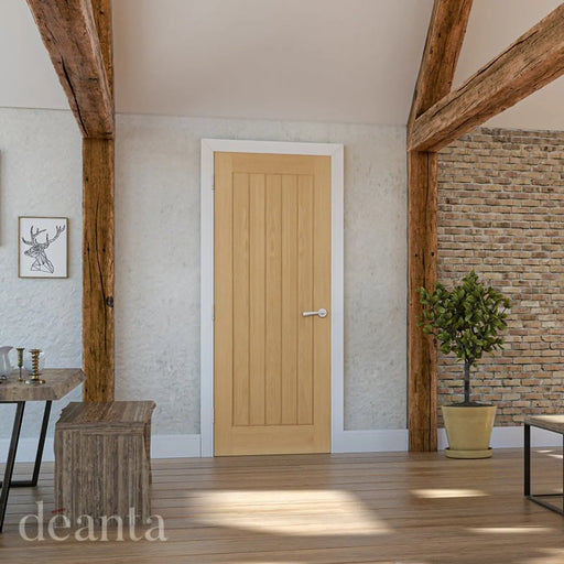 Deanta Ely Prefinished Oak Door 1981x 762mm