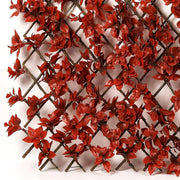 Ambassador Expanding Artificial Trellis Red Leaves 180cm x 60cm