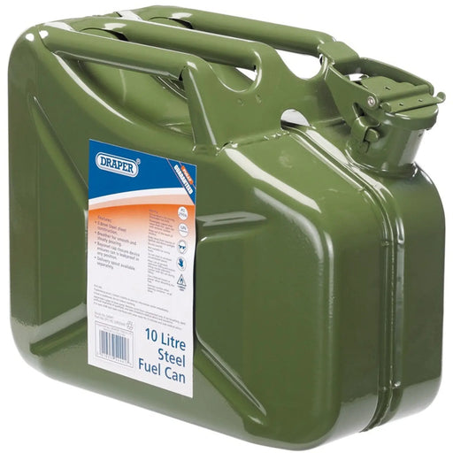 Draper Steel Fuel Can Green 10L