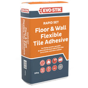 Evo-Stik Floor & Wall Tile Adhesive Fast Set For Wood, Concrete & Plaster 20kg
