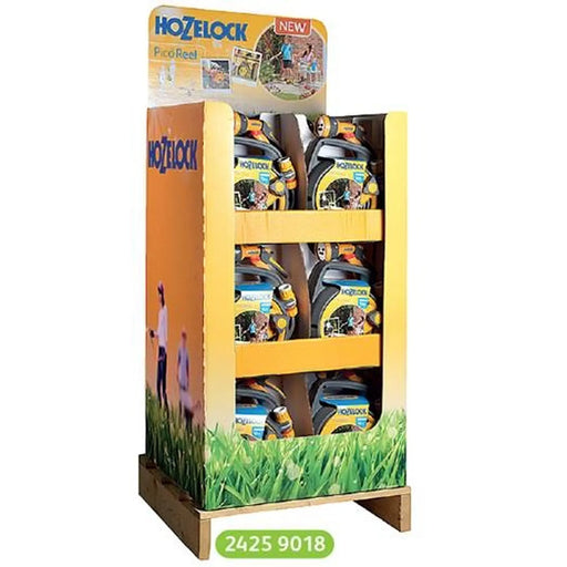 Hozelock Pico Reel With 10m Hose Fitting & Gun Display
