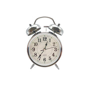 Basiks Traditional Alarm Clock Silver