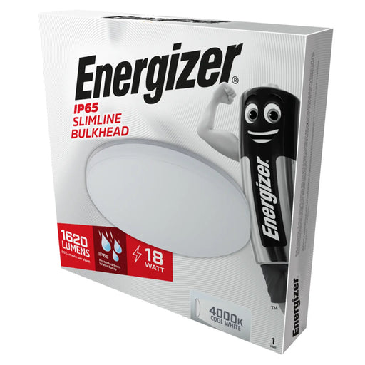Energizer IP54 Slimline Bulkhead Cool White 18w