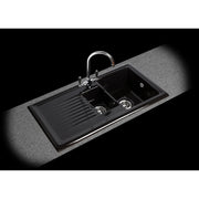 Reginox Black Ceramic Reversible Sink 1.5 Bowl