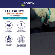 Bostik Flexacryl Instant Repair 1kg Black