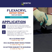 Bostik Flexacryl Instant Repair 1kg Black