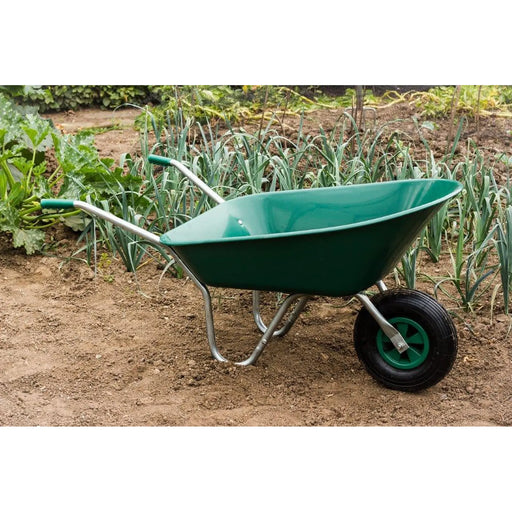 Ambassador Boxed Wheelbarrow 85L Green