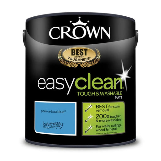 Crown Easyclean Matt Emulsion 2.5L Peekaboo Blue
