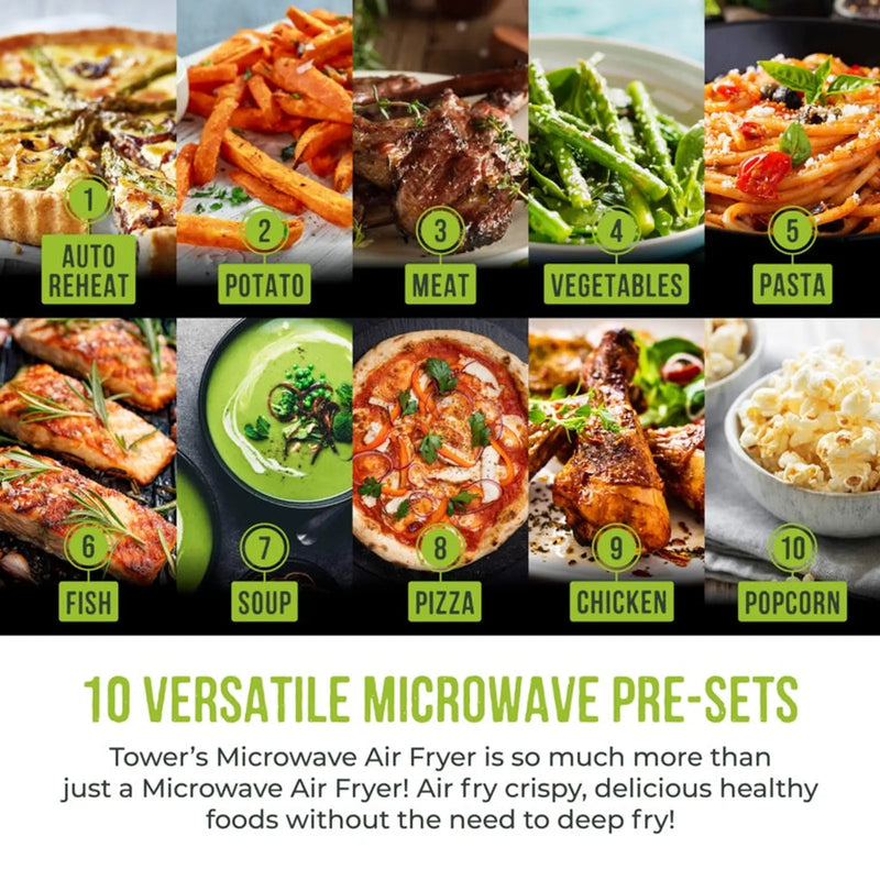 Tower Black Vortx Microwave Air Fryer 26L
