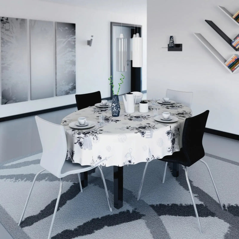 d-c-fix® Manhattan Tablecloth - Shirley Silver 20m Roll x 140cm