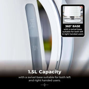 Tower Solataire White Kettle 3kw 1.5L