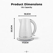 Tower Solataire White Kettle 3kw 1.5L