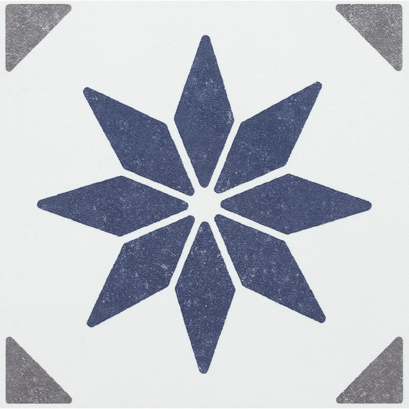 d-c-fix® Self Adhesive Wall Tile Alia Blue 15cm x 15cm / Pack Of 6