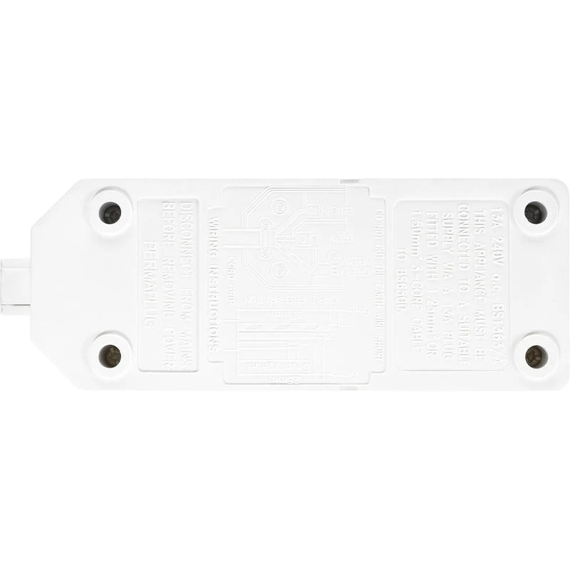 Masterplug Twin Extension Socket White