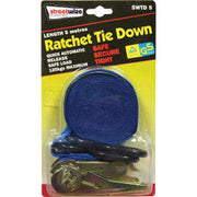 Streetwize Ratchet Tie Down with S Hook 5m