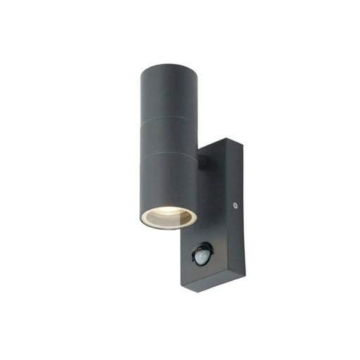 Zinc Leto 2 Light With PIR Anthracite