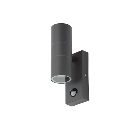 Zinc Leto 2 Light With PIR Anthracite